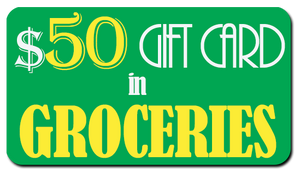 Sponsor a $50 Grocery Gift Card