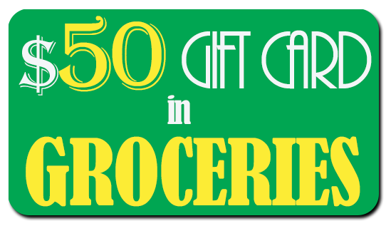 Sponsor a $50 Grocery Gift Card